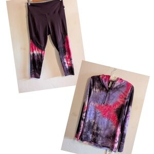Tie-Dye Hoodie and Leggings Set